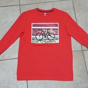 Old Navy Boys red long sleeve l/g (10-12) Bike